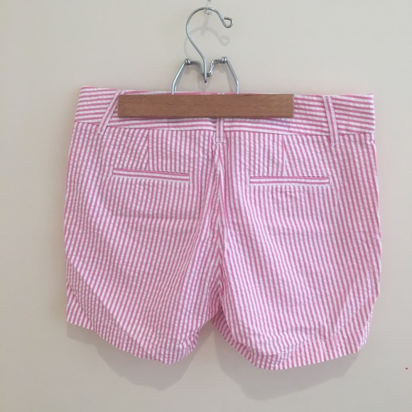 NWOT J.Crew: City Fit Seersucker Striped Shorts - Picture 3 of 6